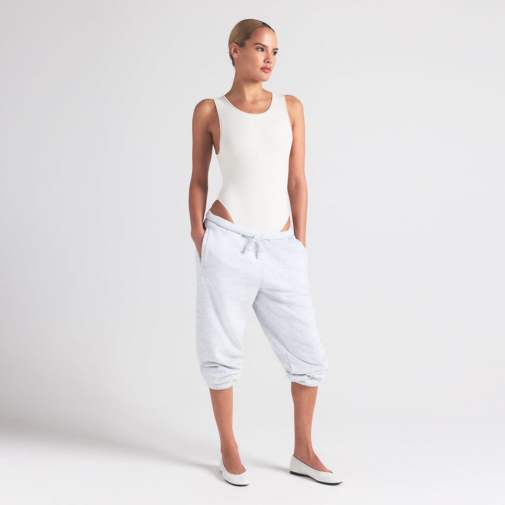 COTTON JERSEY TANK BODYSUIT | MARBLE