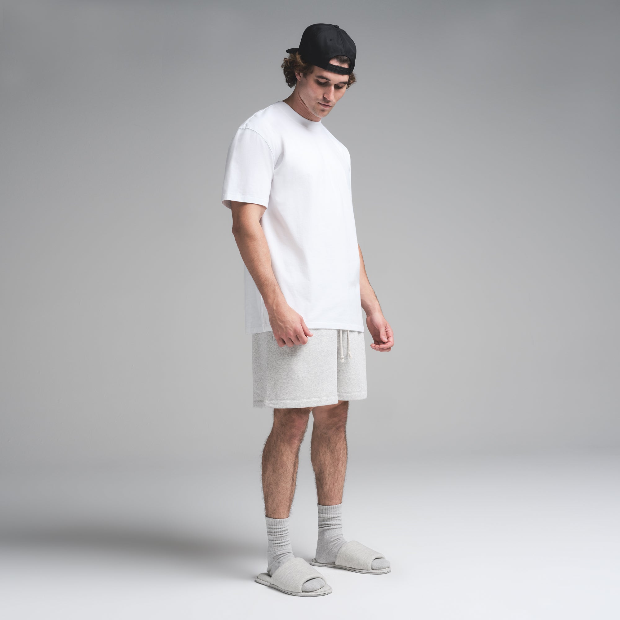 HEAVYWEIGHT COTTON MENS RELAXED T-SHIRT | CHALK