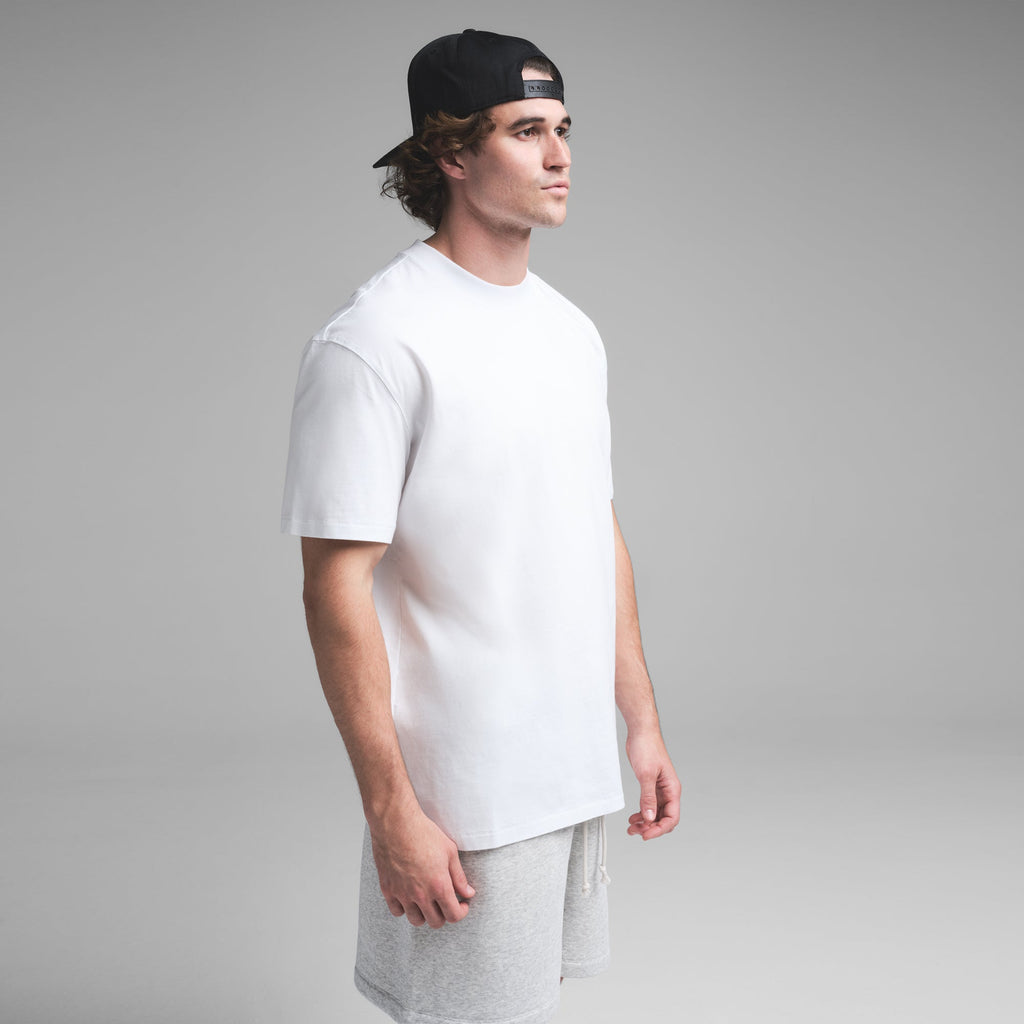HEAVYWEIGHT COTTON MENS RELAXED T-SHIRT | CHALK