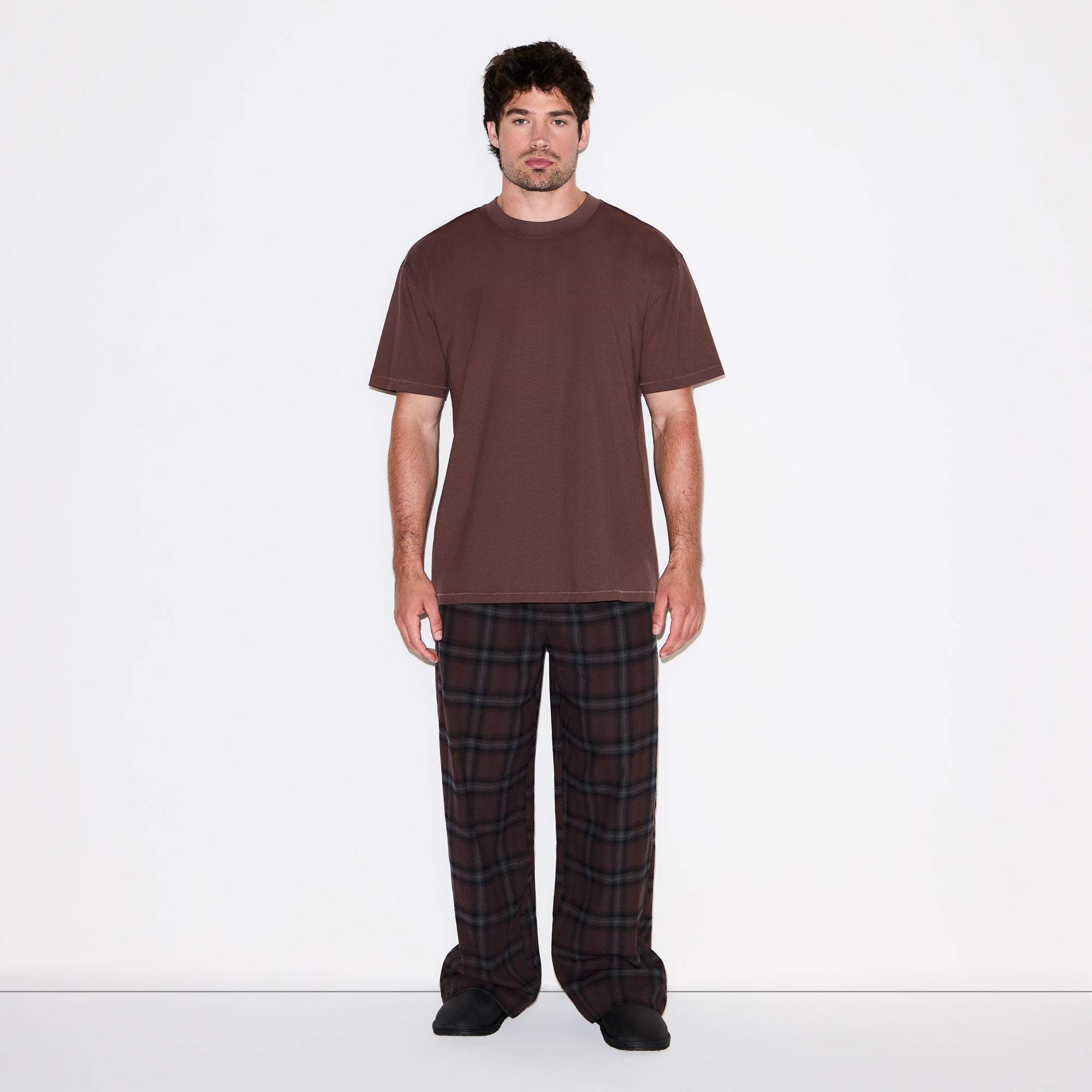 HEAVYWEIGHT COTTON MENS RELAXED T-SHIRT | DARK AMETHYST