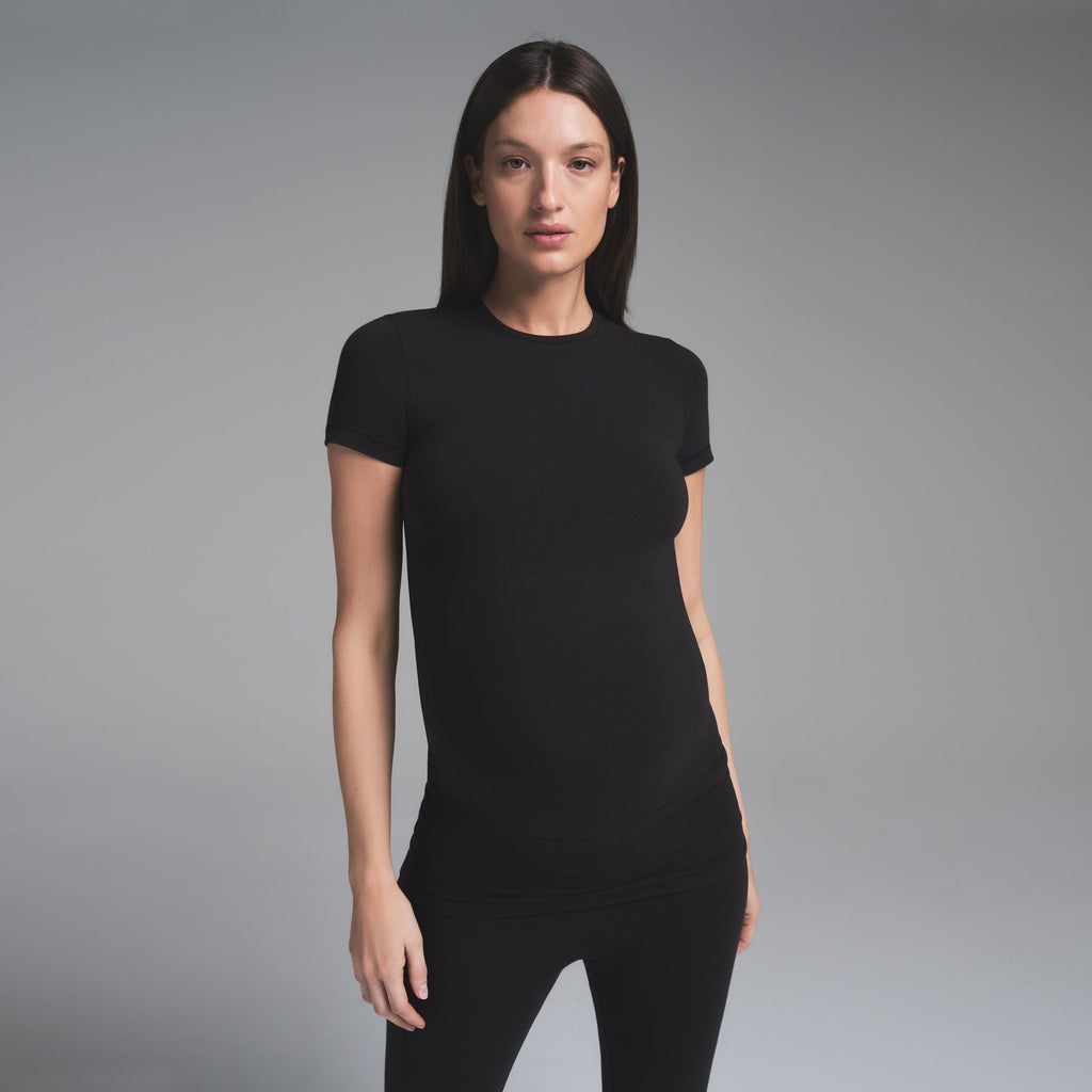 COTTON JERSEY MATERNITY T-SHIRT | SOOT