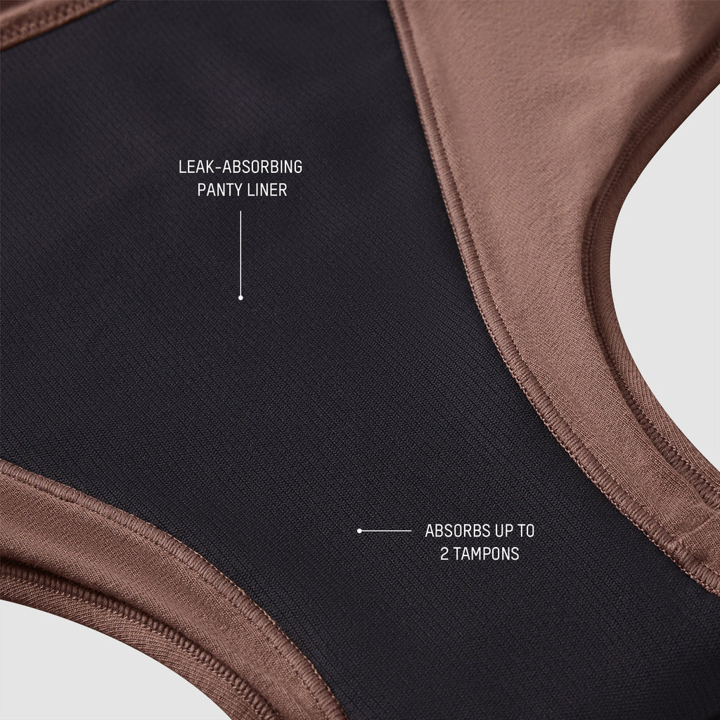 PERIOD PANTIES THONG | ESPRESSO