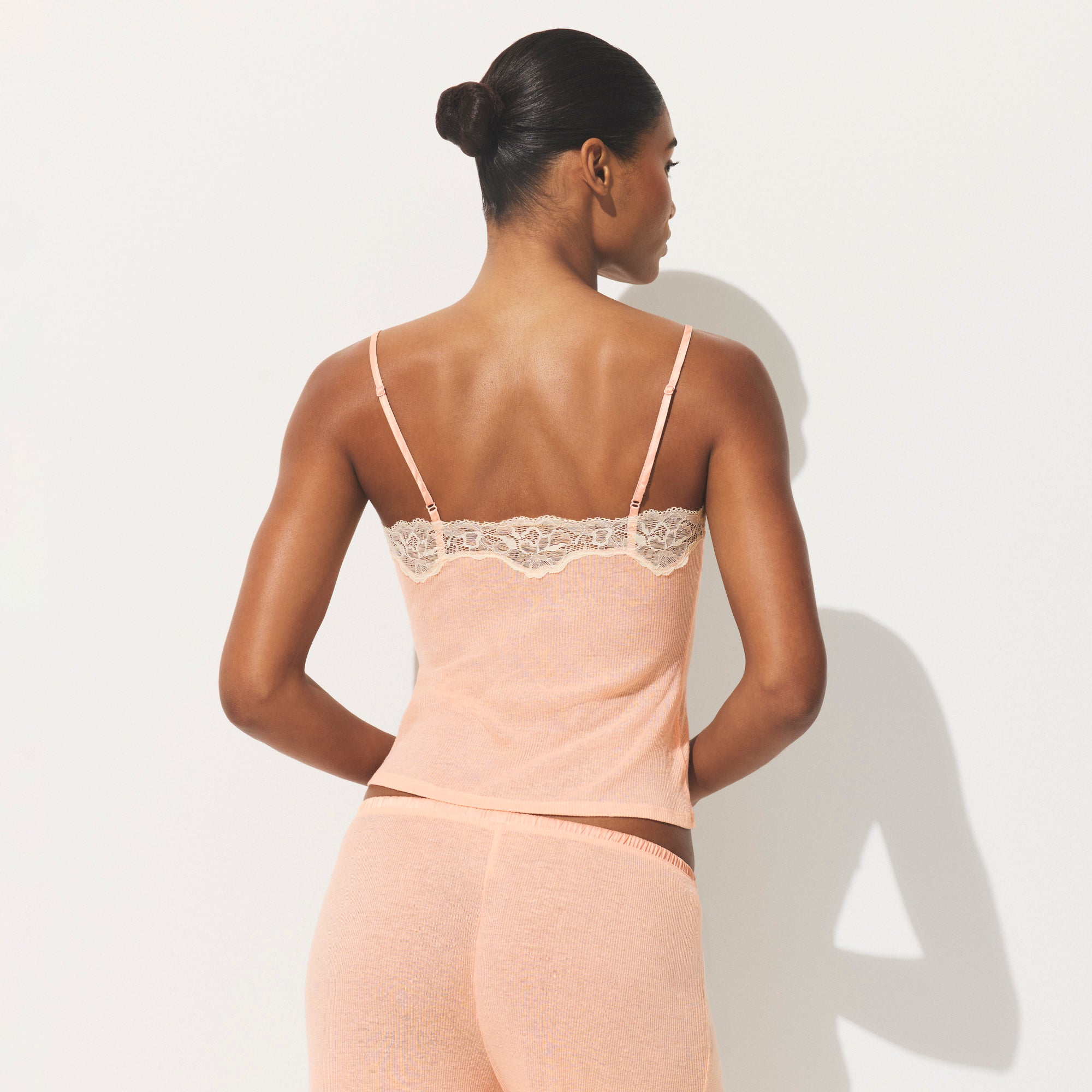 SHEER RIB LACE CAMI | VILLA