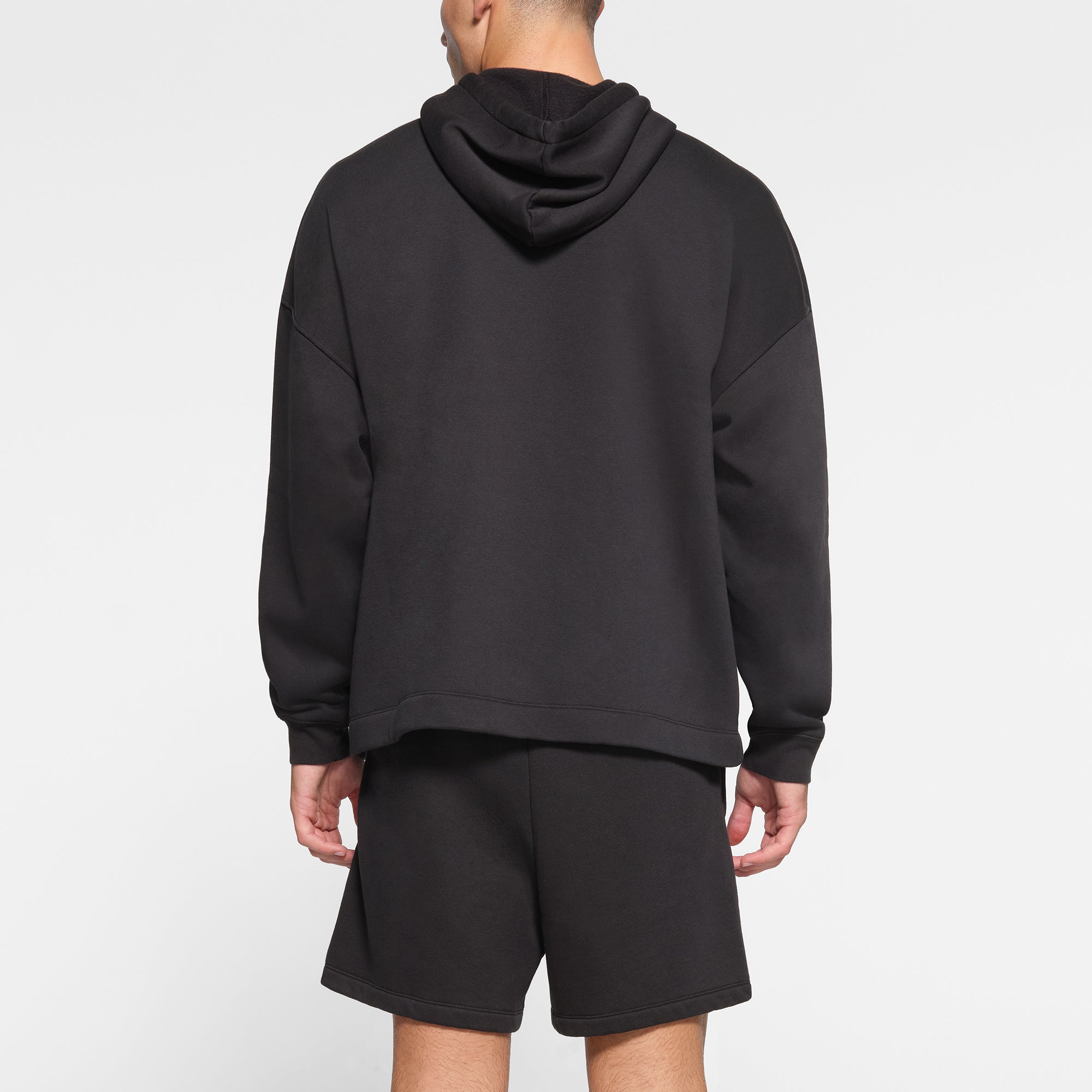 FLEECE LOUNGE MENS OVERSIZED HOODIE | WASHED ONYX