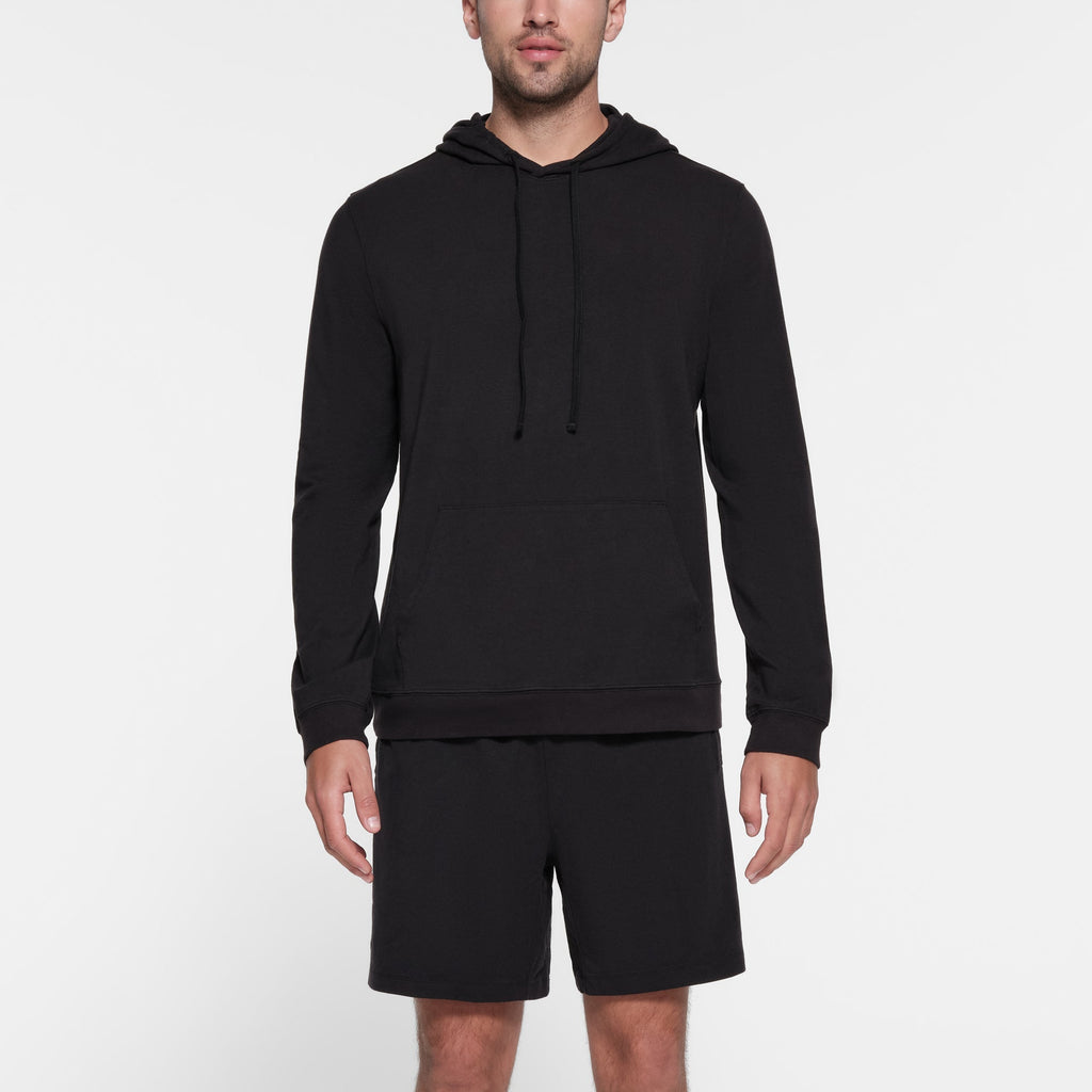 JERSEY LOUNGE MENS HOODIE | OBSIDIAN