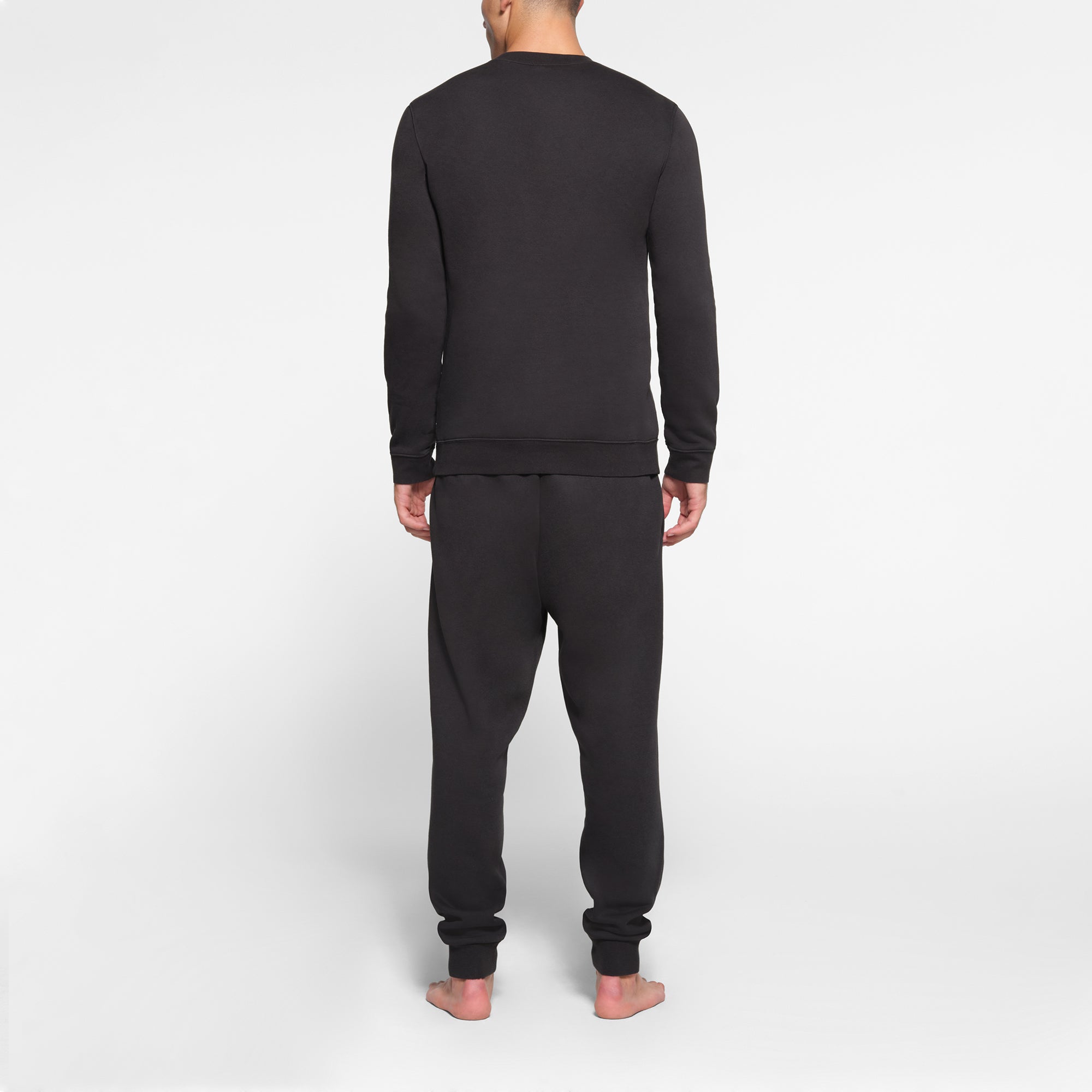 FLEECE LOUNGE MENS CREWNECK | WASHED ONYX