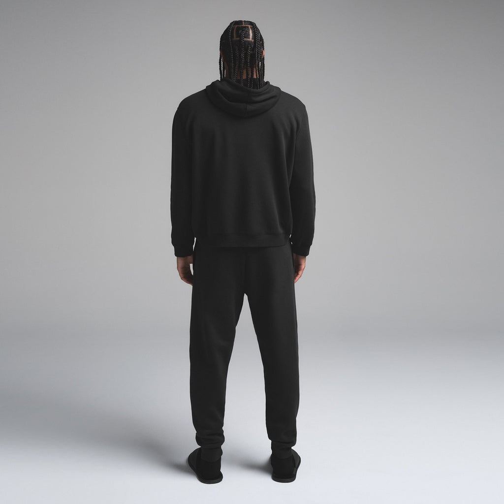 FLEECE LOUNGE MENS CLASSIC HOODIE | WASHED ONYX