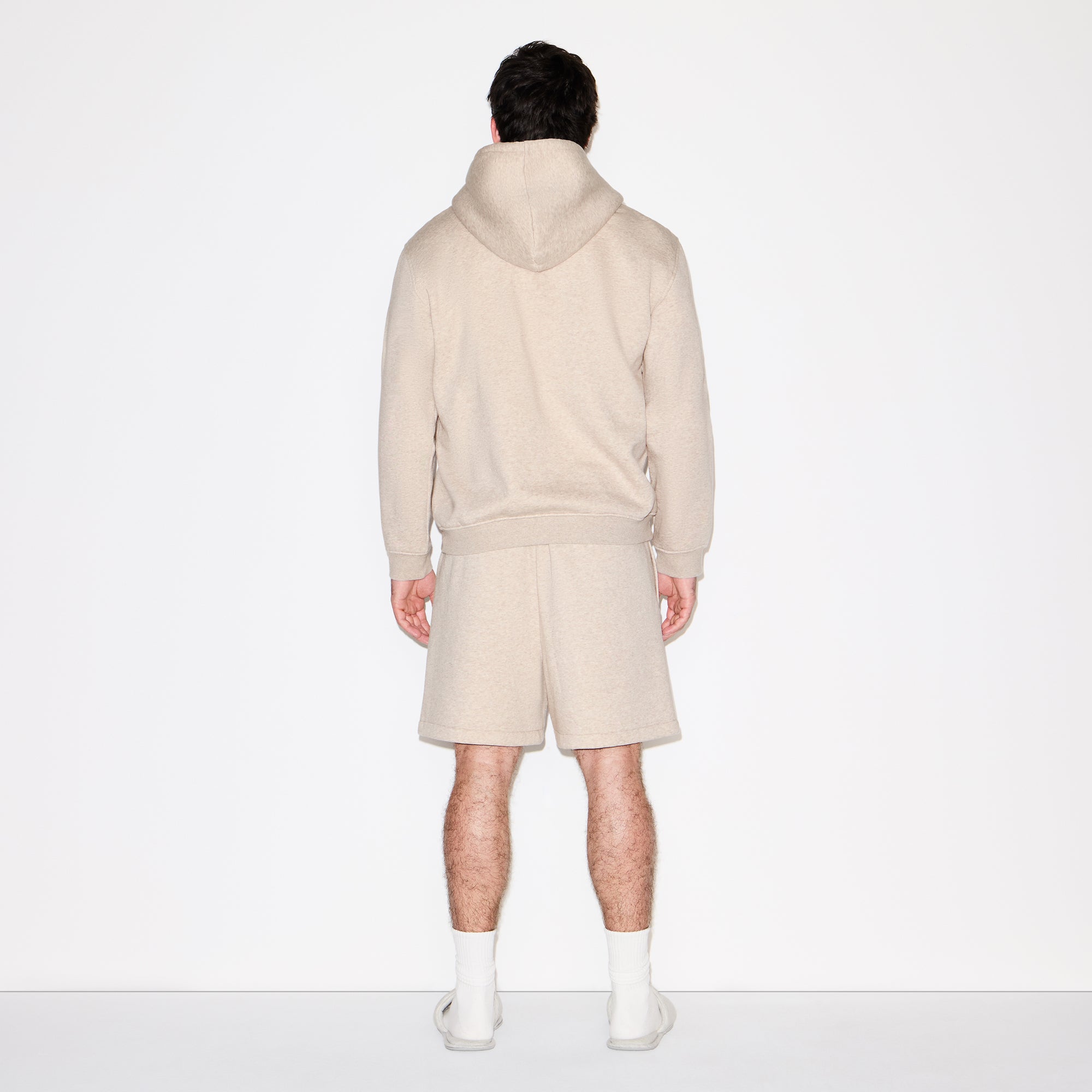 FLEECE LOUNGE MENS CLASSIC HOODIE | DESERT HEATHER