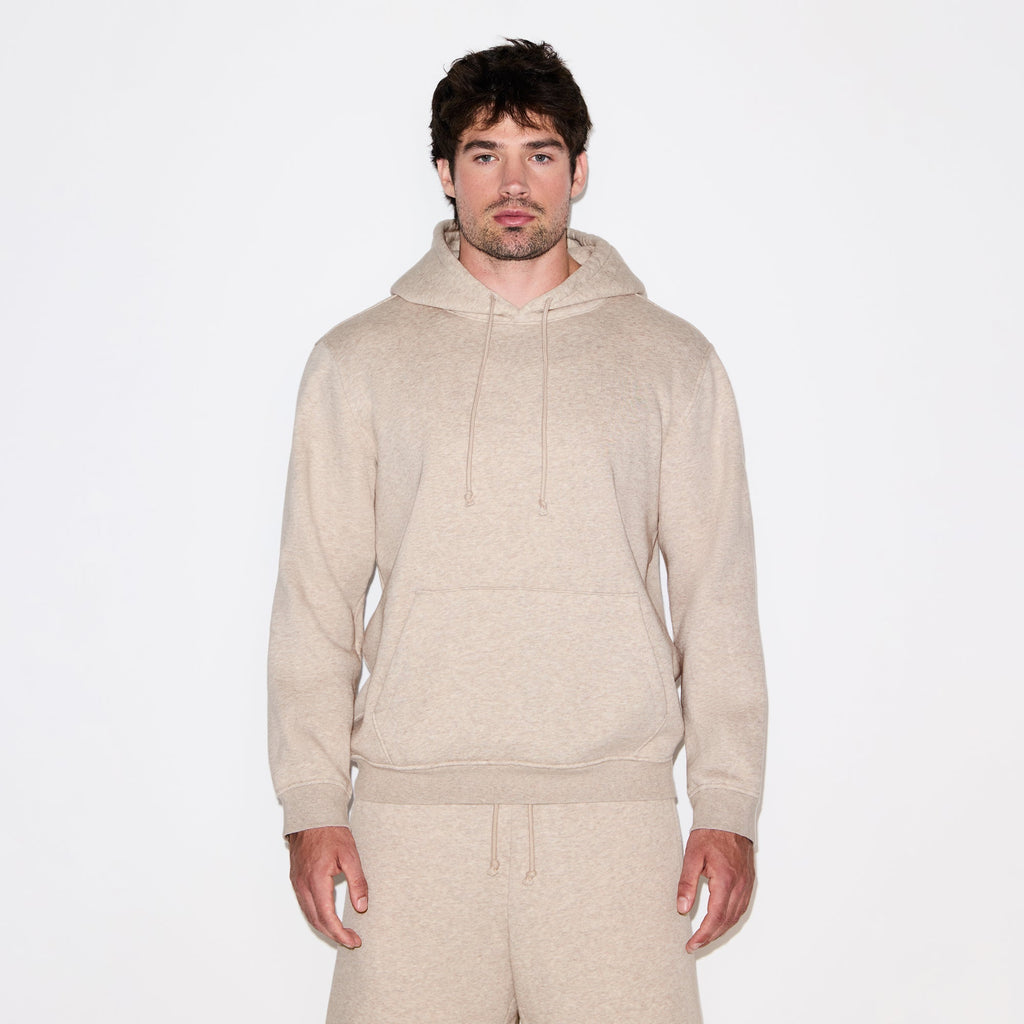 FLEECE LOUNGE MENS CLASSIC HOODIE | DESERT HEATHER