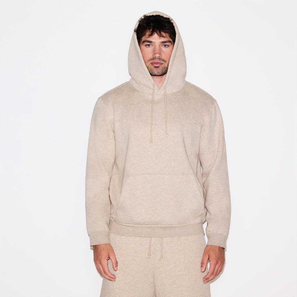 FLEECE LOUNGE MENS CLASSIC HOODIE | DESERT HEATHER