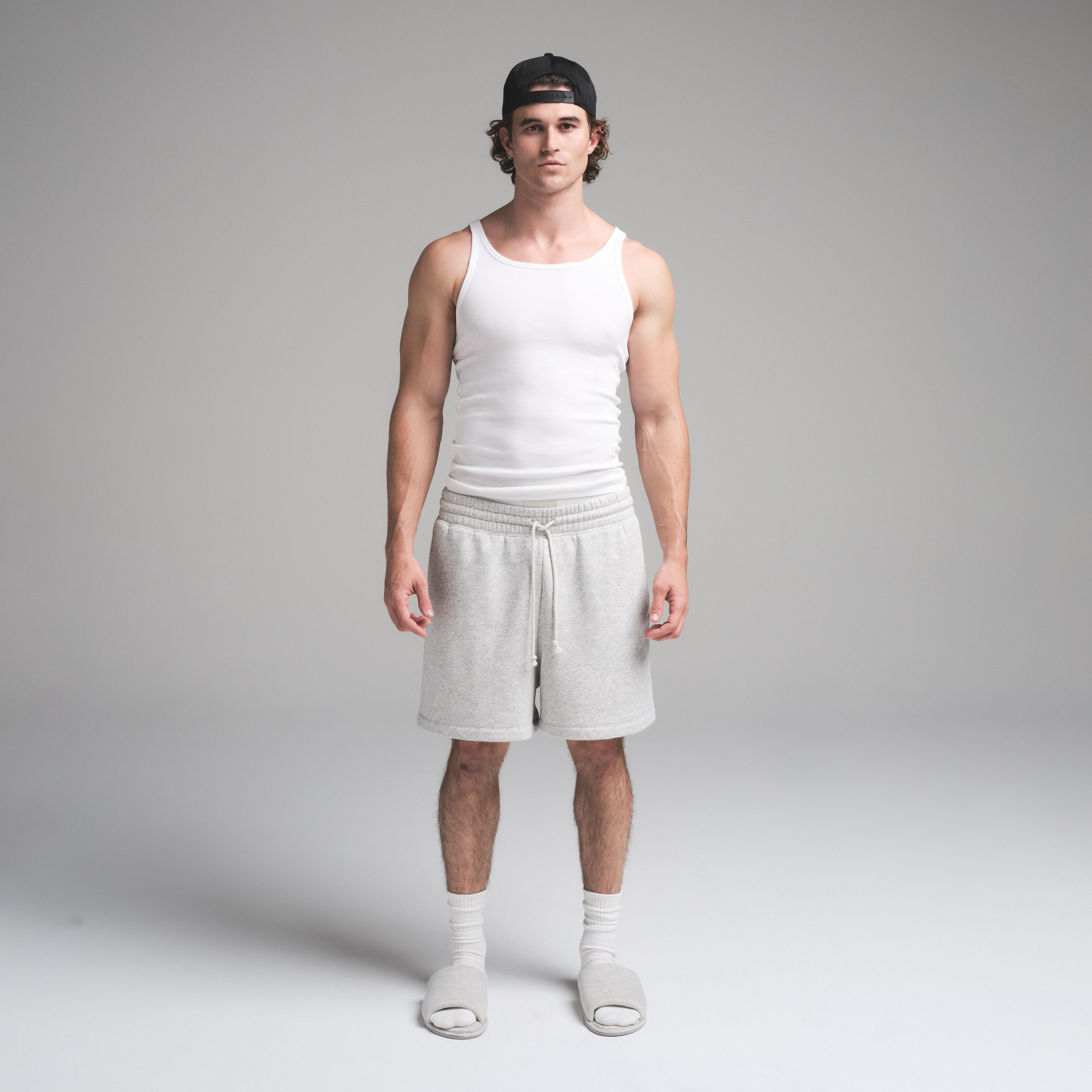 SKIMS COTTON MENS RIB TANK 3-PACK | CHALK