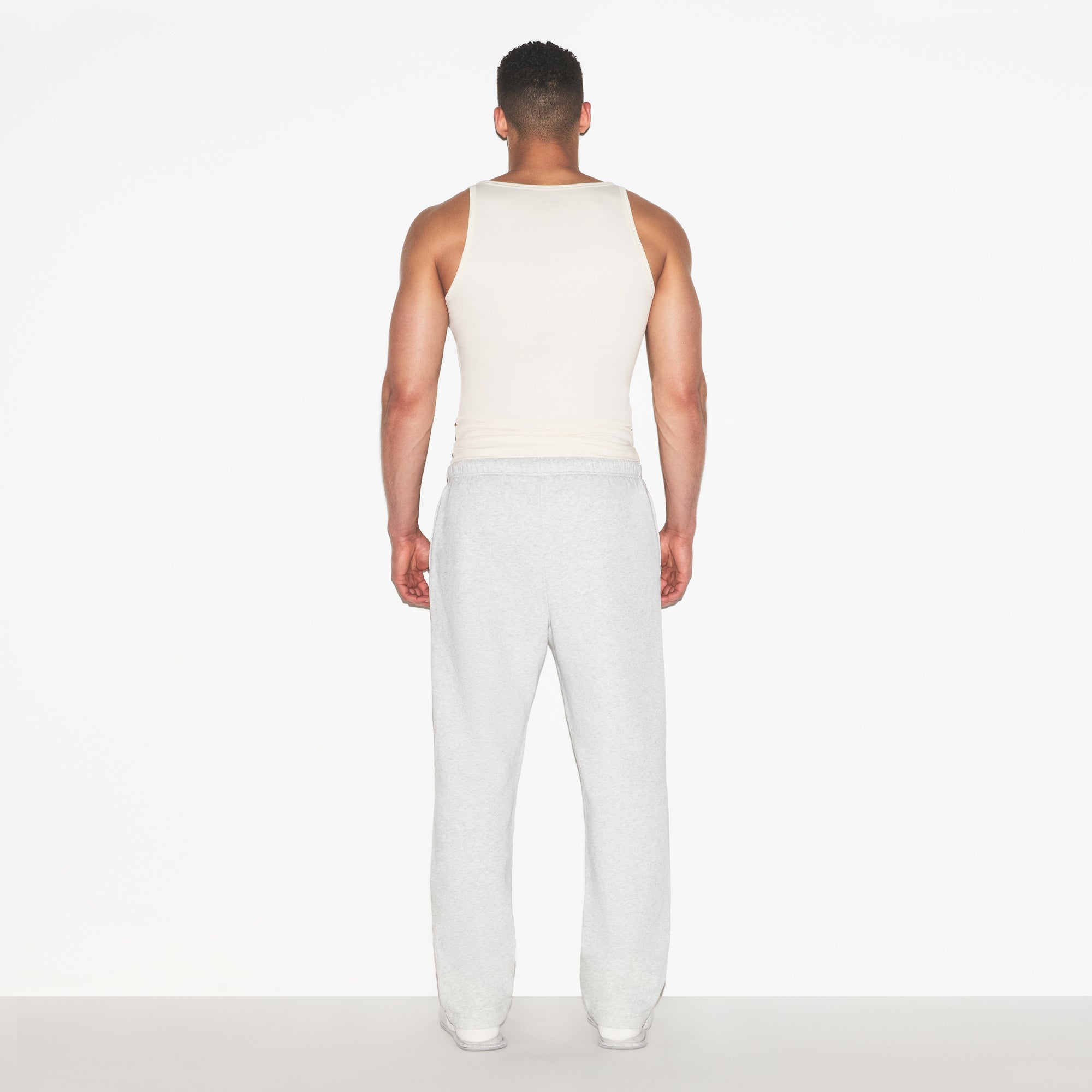 SKIMS COTTON MENS RIB TANK 3-PACK | ECRU RUSSET MULTI