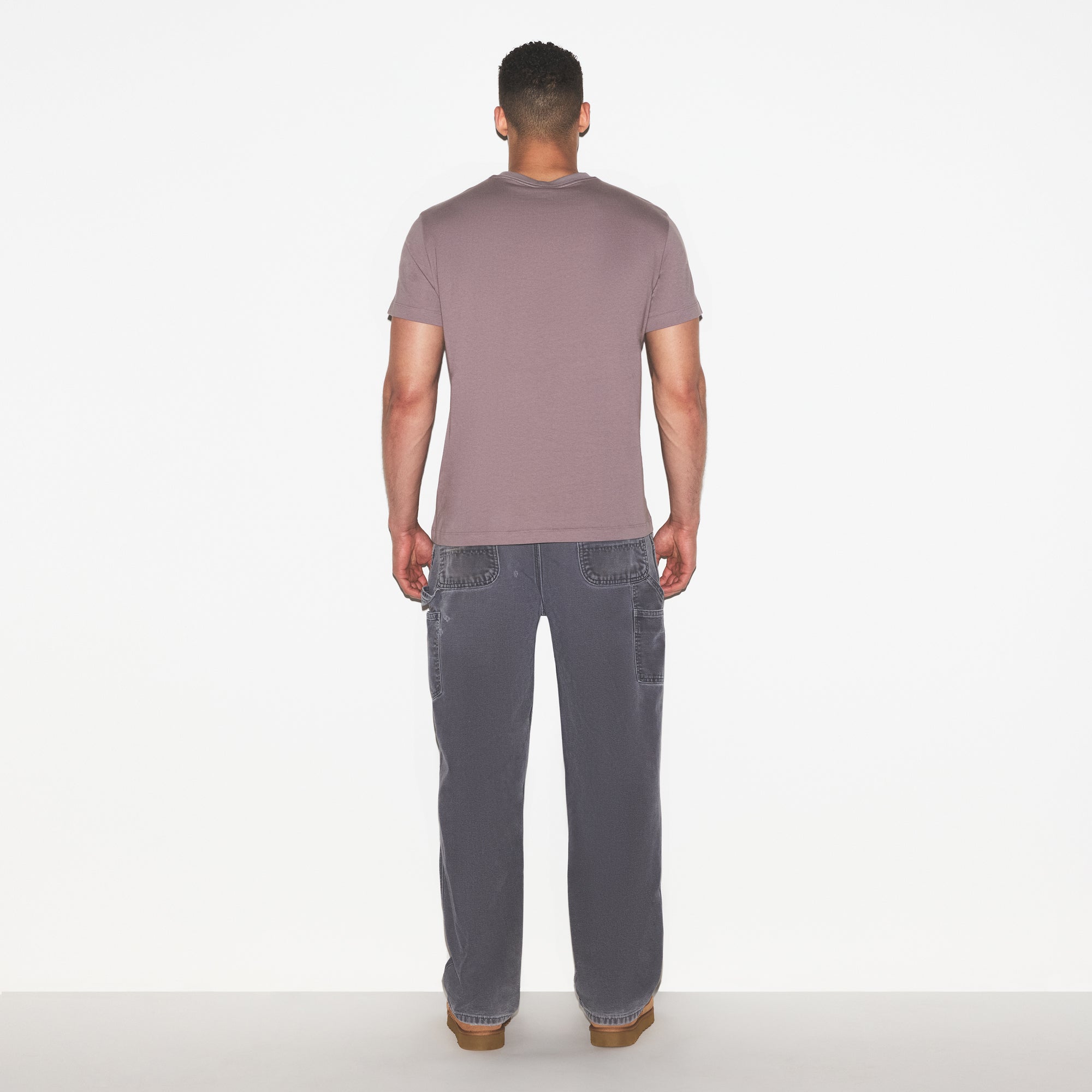 SKIMS COTTON MENS CLASSIC T-SHIRT | ZINC