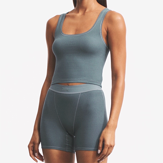 COTTON RIB TANK | KYANITE