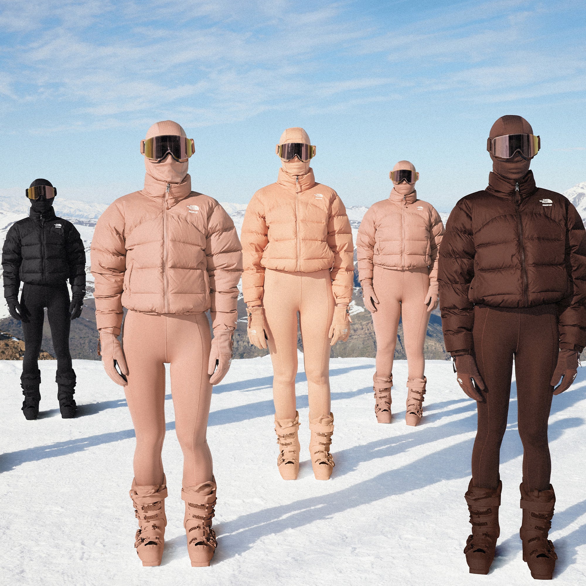 THE NORTH FACE X SKIMS REFINA BODYSUIT | COCOA